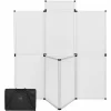 TECTAKE Messewand 200x180cm – Werbeaufsteller, Faltwand, Faltdisplay – Weiß 19
