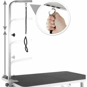 TECTAKE Trimmtisch Mit Galgen Und Korb – Pflegetisch, Schertisch, Hundefrisiertisch 13