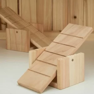 TECTAKE Hamsterkäfig Aus Holz 115x60x58cm – Nagerkäfig, Kleintierkäfig, Kleintierstall 15