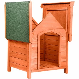 TECTAKE Hundehütte Bailey 72x65x83cm – Hundehöhle, Hundehaus, Hundehäuschen 11