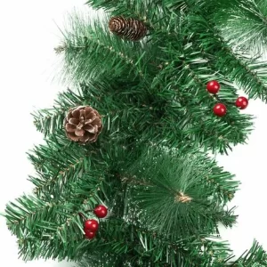 TECTAKE Weihnachtsgirlande Naturgetreu Mit Tannenzapfen 2,7m – Tannengirlande, Tannenbaumschmuck, Christbaumschmuck 9