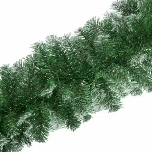TECTAKE Weihnachtsgirlande Naturgetreu Mit Weißen Spitzen 2,7m – Tannengirlande, Tannenbaumschmuck, Christbaumschmuck 6