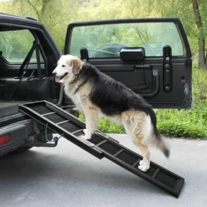 TECTAKE Teleskop Hunderampe Aus Holz – Autorampe, Rampe Für Hunde, Einstiegshilfe 9