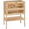 TECTAKE Kleintierkäfig Aus Holz 60x40x80cm – Hamsterkäfig, Käfig, Mäusekäfig 17