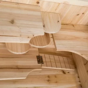 TECTAKE Kleintierkäfig Aus Holz 60x40x80cm – Hamsterkäfig, Käfig, Mäusekäfig 15