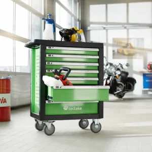 TECTAKE Werkzeugwagen Mit Werkzeug 1199-tlg. – Werkstattwagen, Rollwagen, Montagewagen 9