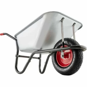 TECTAKE Schubkarre Oskar – Schubkarre Mit Luftreifen, Gartenschubkarre, Bauschubkarre 9