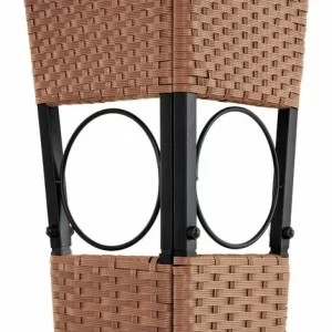 TECTAKE Rattan Garten Pavillon Mona 3x4m – Pavillon, Gartenpavillon, Partyzelt – Braun/anthrazit 13