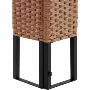 TECTAKE Rattan Garten Pavillon Mona 3x4m – Pavillon, Gartenpavillon, Partyzelt – Braun/anthrazit 15