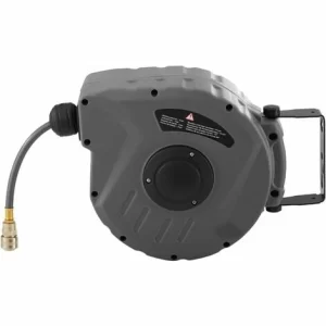 TECTAKE Druckluftschlauch Mit Trommel – Druckluftschlauch, Druckluft-Schlauchtrommel, Schlauchtrommel – 10 M 15
