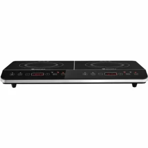 TECTAKE Induktionskochplatte Doppelt 3400W – Mobile Induktionskochplatten, Doppel-Induktionskochfeld, Induktionsplatten 13