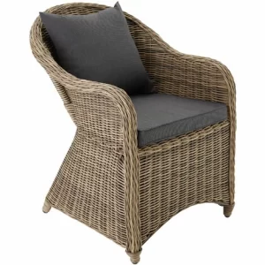 TECTAKE Aluminium Rattan Sitzgruppe Zürich 2+1 – Gartenlounge, Terrassenmöbel, Rattan Lounge – Natur 11