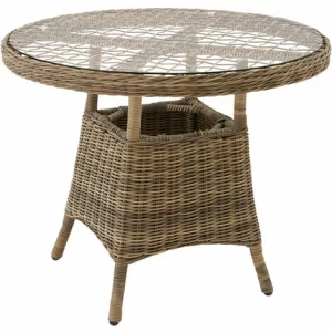 TECTAKE Aluminium Rattan Sitzgruppe Zürich 2+1 – Gartenlounge, Terrassenmöbel, Rattan Lounge – Natur 13