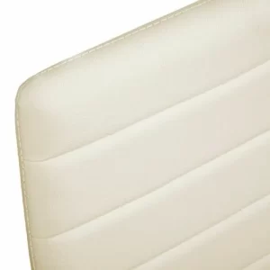 TECTAKE 8 Esszimmerstühle Kunstleder – Küchenstuhl, Freischwinger, Armlehnstuhl – Beige 15
