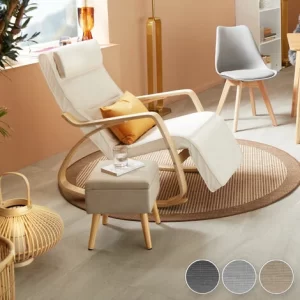 TECTAKE Sitzhocker Elva Gepolstert In Leinenoptik 300kg Mit Stauraum – Sitzhocker Gepolstert In Leinenoptik, Hocker, Möbel – Sand 9