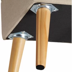 TECTAKE Sitzhocker Elva Gepolstert In Leinenoptik 300kg Mit Stauraum – Sitzhocker Gepolstert In Leinenoptik, Hocker, Möbel – Sand 15