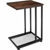 TECTAKE Beistelltisch Eton 48x35x66cm – Couchtisch, Nachttisch, Sofatisch – Industrial Dunkelbraun 19