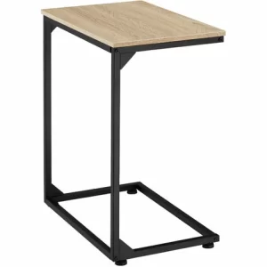 TECTAKE Beistelltisch Cardiff 55,5x35x67cm – Beistelltisch Industrial Style, Couchtisch, Sofatisch Nachttisch – Industrial Holz Hell, Eiche Sonoma 11