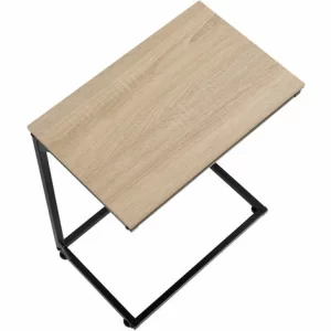TECTAKE Beistelltisch Cardiff 55,5x35x67cm – Beistelltisch Industrial Style, Couchtisch, Sofatisch Nachttisch – Industrial Holz Hell, Eiche Sonoma 13