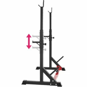 TECTAKE Squat Rack Apollo – Squat-Rack, Verstellbarer Kniebeugeständer, Langhantelständer 11
