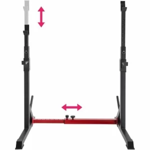TECTAKE Squat Rack Apollo – Squat-Rack, Verstellbarer Kniebeugeständer, Langhantelständer 13