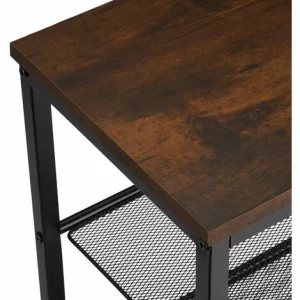 TECTAKE Schuhregal Sheffield 100×30,5x93cm – Schuhregal Mit Gitterablagen, Schuhablage, Schuh-Organizer – Industrial Dunkelbraun 13