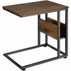 TECTAKE Beistelltisch Wigan 55×36,5x60cm – Beistelltisch Industrial Style, Couchtisch, Nachttisch – Industrial Dunkelbraun 19
