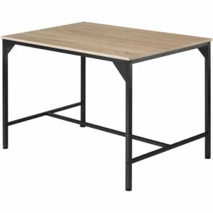 TECTAKE Sitzgruppe Bolton 2 + 1 – Esstisch-Set, Essgruppe, Küchentisch-Set – Industrial Holz Hell, Eiche Sonoma 11