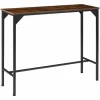 TECTAKE Esstisch Kerry 120x40x100,5cm – Stehtisch, Bartisch, Konsolentisch – Industrial Dunkelbraun 17