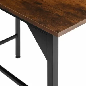 TECTAKE Esstisch Kerry 120x40x100,5cm – Stehtisch, Bartisch, Konsolentisch – Industrial Dunkelbraun 15