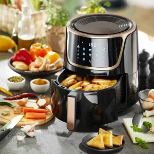 TECTAKE Heißluftfritteuse Mika 8,5 L – Luftfritteuse, Fritteuse, Airfryer 9