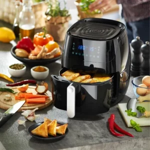 TECTAKE Heißluftfritteuse Yaiza 4,3 L – Luftfritteuse, Fritteuse, Airfryer 9