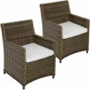 TECTAKE 2er Set Rattanstuhl Saint Tropez – Gartensessel, Gartenstuhl, Balkonsessel 19
