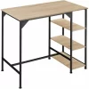 TECTAKE Bartisch Cannock 109x60x100cm – Bartisch Industrial Style, Bistrotisch, Stehtisch – Industrial Holz Hell, Eiche Sonoma 17
