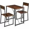 TECTAKE Sitzgruppe Margate – Sitzgruppe, Esstisch-Set, Essgruppe – Industrial Dunkelbraun 17