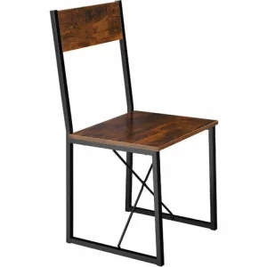 TECTAKE Sitzgruppe Margate – Sitzgruppe, Esstisch-Set, Essgruppe – Industrial Dunkelbraun 11