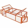 TECTAKE Kaninchenstall Mit 4 Türen 181x90x48cm – Freilaufgehege, Kleintierstall, Kleintierkäfig – Braun 17
