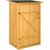 TECTAKE Gartenschrank Taman Mit Flachdach – Geräteschrank, Terassenschrank, Outdoor Schrank 17