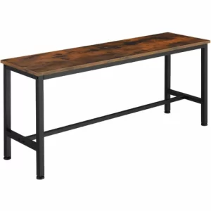 TECTAKE 2 Sitzbänke Fairfield – Esszimmerbänke, Küchenbänke, Esstischbänke – Industrial Dunkelbraun 9