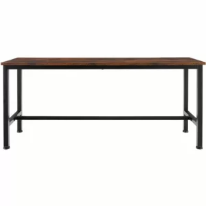TECTAKE 2 Sitzbänke Fairfield – Esszimmerbänke, Küchenbänke, Esstischbänke – Industrial Dunkelbraun 11
