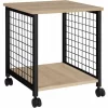 TECTAKE Beistelltisch Gary 40x40x48cm – Beistelltisch Industrial Style, Nachttisch, Schlafzimmertisch – Industrial Holz Hell, Eiche Sonoma 17