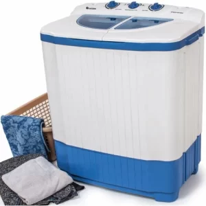 TECTAKE Mini-Waschmaschine 4,5 Kg Mit Wäscheschleuder 3,5 Kg – Campingwaschmaschine, Single Waschmaschine, Toploader 9