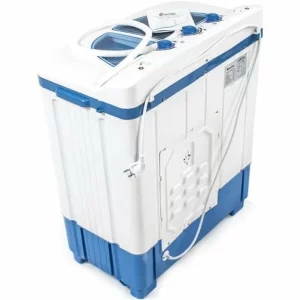 TECTAKE Mini-Waschmaschine 4,5 Kg Mit Wäscheschleuder 3,5 Kg – Campingwaschmaschine, Single Waschmaschine, Toploader 11