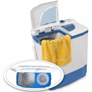 TECTAKE Mini-Waschmaschine 4,5 Kg Mit Wäscheschleuder 3,5 Kg – Campingwaschmaschine, Single Waschmaschine, Toploader 15