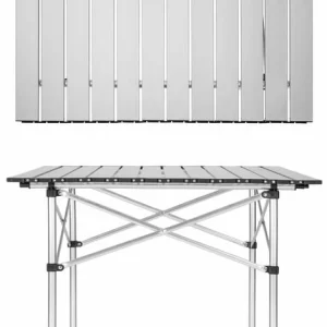 TECTAKE Camping Klapptisch Aus Aluminium Inkl. Tasche 70x70x70cm – Camping Tisch, Outdoor Tisch, Campingtisch Klappbar 11