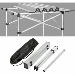 TECTAKE Camping Klapptisch Aus Aluminium Inkl. Tasche 70x70x70cm – Camping Tisch, Outdoor Tisch, Campingtisch Klappbar 13
