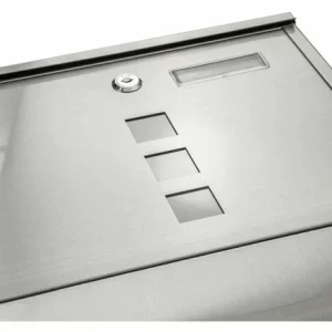 TECTAKE Edelstahl Briefkasten Mit Großem Einwurf Und Zeitungsröhre – Postkasten, Briefkastenanlage, Briefkasten Mit Zeitungsbox 13