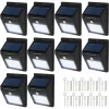 TECTAKE 10 LED Solar Leuchten Mit Bewegungsmelder – Solarlampen, Gartenbeleuchtung, Gartenleuchten 19