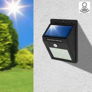 TECTAKE 10 LED Solar Leuchten Mit Bewegungsmelder – Solarlampen, Gartenbeleuchtung, Gartenleuchten 9
