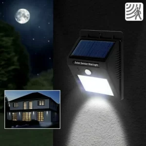 TECTAKE 10 LED Solar Leuchten Mit Bewegungsmelder – Solarlampen, Gartenbeleuchtung, Gartenleuchten 11